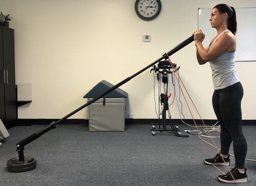 Standing-Landmine-Press-Band-1